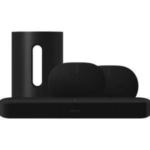 Sonos Beam Gen2 Zwart + 2x Era 300 Zwart  + Sub Mini Zwart