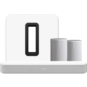 Sonos Beam Wit + 2x Era 100 Wit + Sub G3 Wit