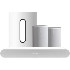 Sonos Ray Wit + 2x Era 100 Wit + Sub Mini Wit